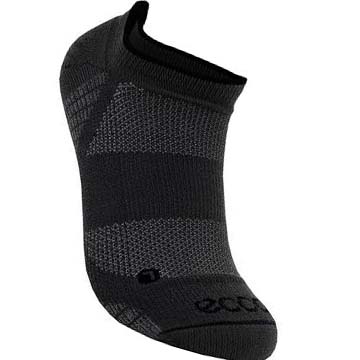 Men's Ecco Golf Low-cut Socks Black | Canada 837ILH